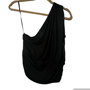 Anthropologie Sleeveless Cutout Top Black Size Medium Lace